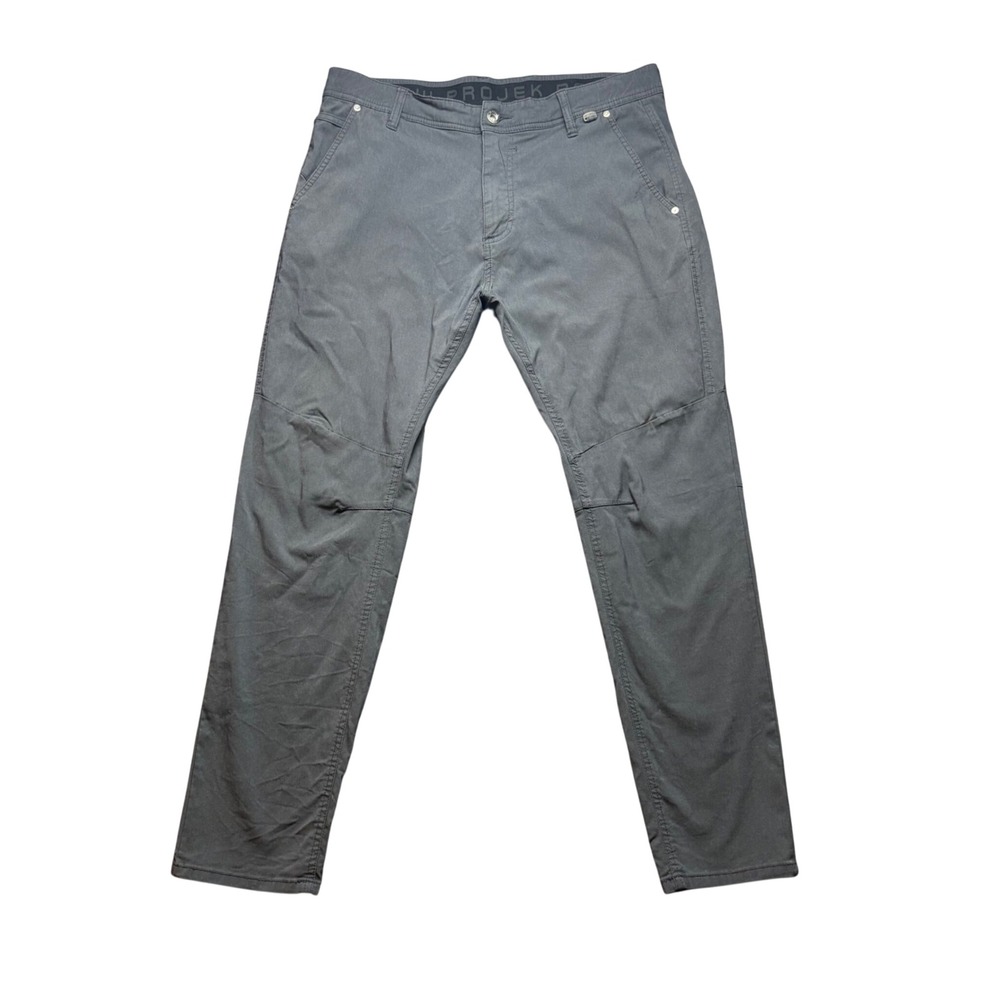 Projek Raw Pants Mens 36 Gray Classic Fit MTL/02 Casual Trousers Chinos
